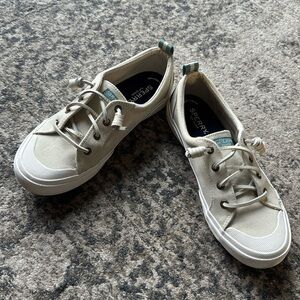 Sperry top-sider crest vibe memory foam cream canvas sneakers